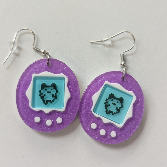 Tamagotchi earrings - Picture 3 of 7